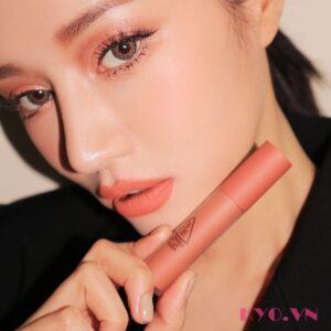 Son 3CE Soft Lip Lacquer Peach Tea – Cam đào nude - Image 8