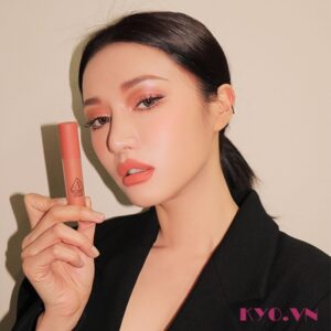 Son 3CE Soft Lip Lacquer Peach Tea – Cam đào nude - Image 3