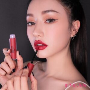 Son 3CE Soft Lip Lacquer Perk Up - Đỏ Hồng Trầm  - Image 6
