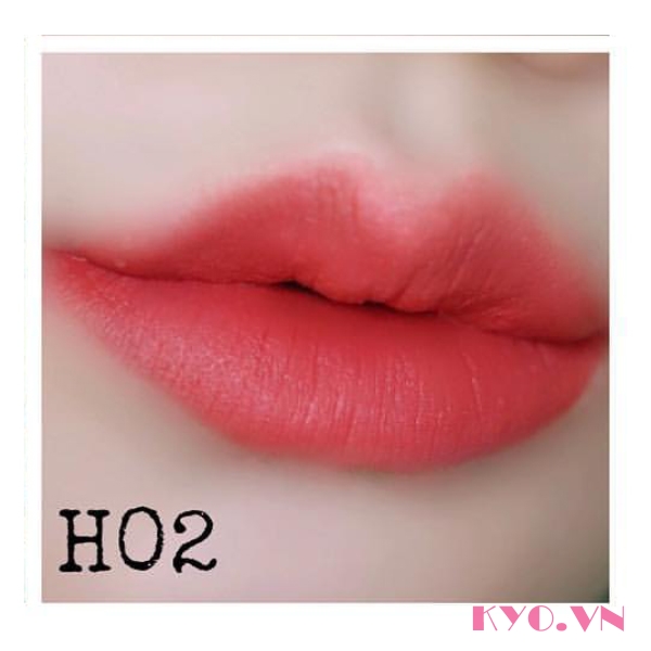 Son Black Rouge Color Lock Heart Tint H02 Adorable Rose - Hồng Khô Ánh Nude - Image 4