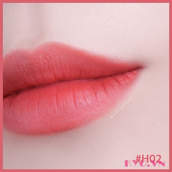 Son Black Rouge Color Lock Heart Tint H02 Adorable Rose - Hồng Khô Ánh Nude - Image 3