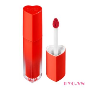 Son Black Rouge Color Lock Heart Tint H03 Neon Pomelo - Đỏ Cam Pomelo