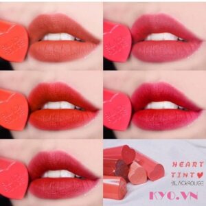 Son Black Rouge Color Lock Heart Tint H03 Neon Pomelo - Đỏ Cam Pomelo - Image 4