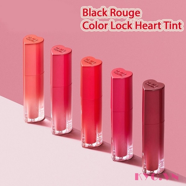Son Black Rouge Color Lock Heart Tint H04 Almond Berry - Hồng tím - Image 7