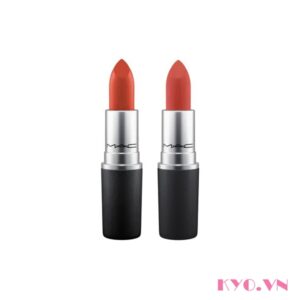 Set Son Mac Brick Red Lipstick Duo (Mac Matte Marrkesh, Mac Powder kiss Devoted to Chili)