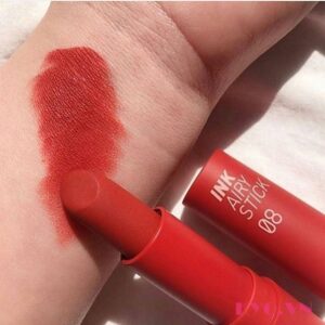 Son Peripera Ink Airy Stick 08 Warmy Red - Đỏ gạch - Image 3