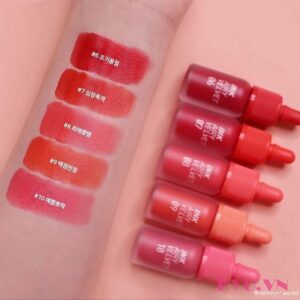 Son Peripera Ink Airy Velvet Tint 10 Twinkle Pinkism - Hồng baby - Image 4