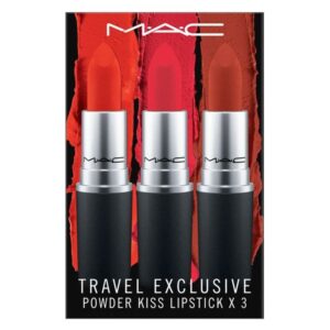 Set Son MAC Travel Exclusive Powder Kiss Lipstick (303, 315, 316)