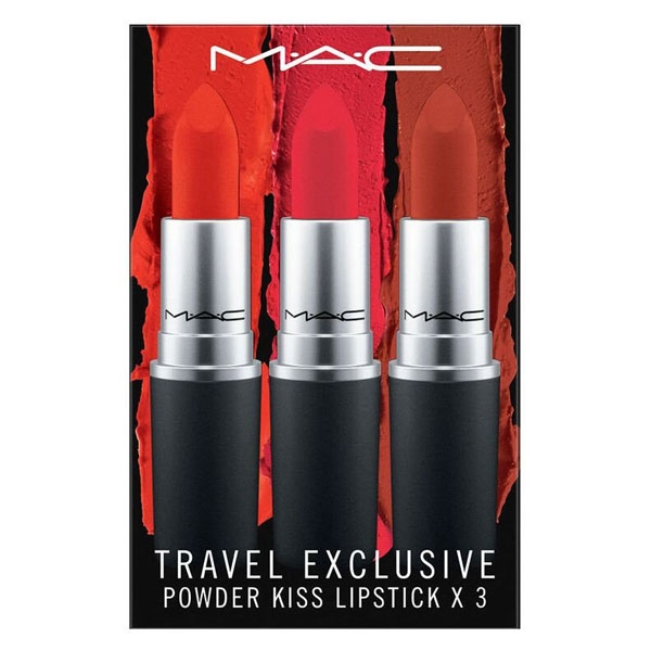 Set Son MAC Travel Exclusive Powder Kiss Lipstick (303, 315, 316)