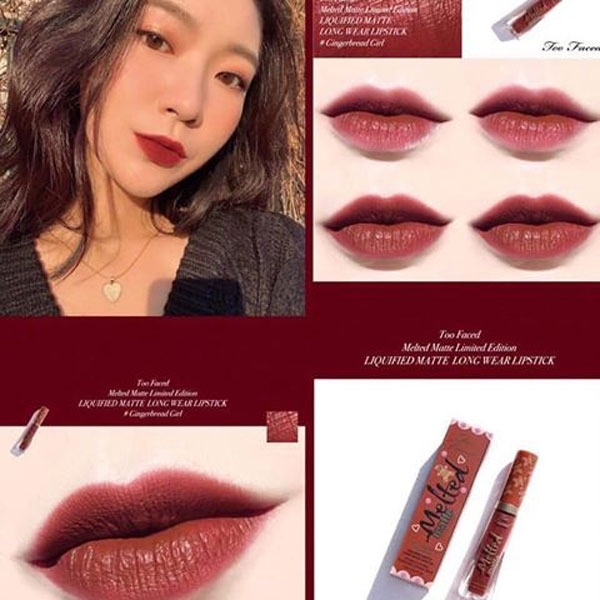 Too Faced Gingerbread Gird - Đỏ Nâu - Image 4