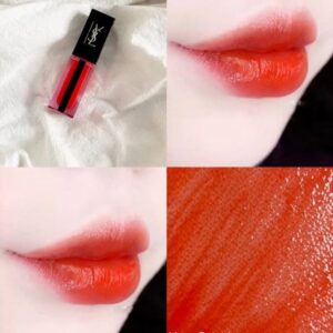 Son Ysl Water Stain Wet Vermillon 618 – Đỏ Cam - Image 4