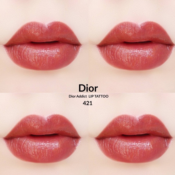 Son Dior Addict Lip Tattoo 421 Natural Tea (New 2022) – Màu Cam Đất - Image 8