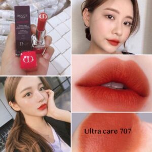 Son Dior Ultra Rouge 707 Vỏ Đỏ - Màu Cam Cháy - Image 6