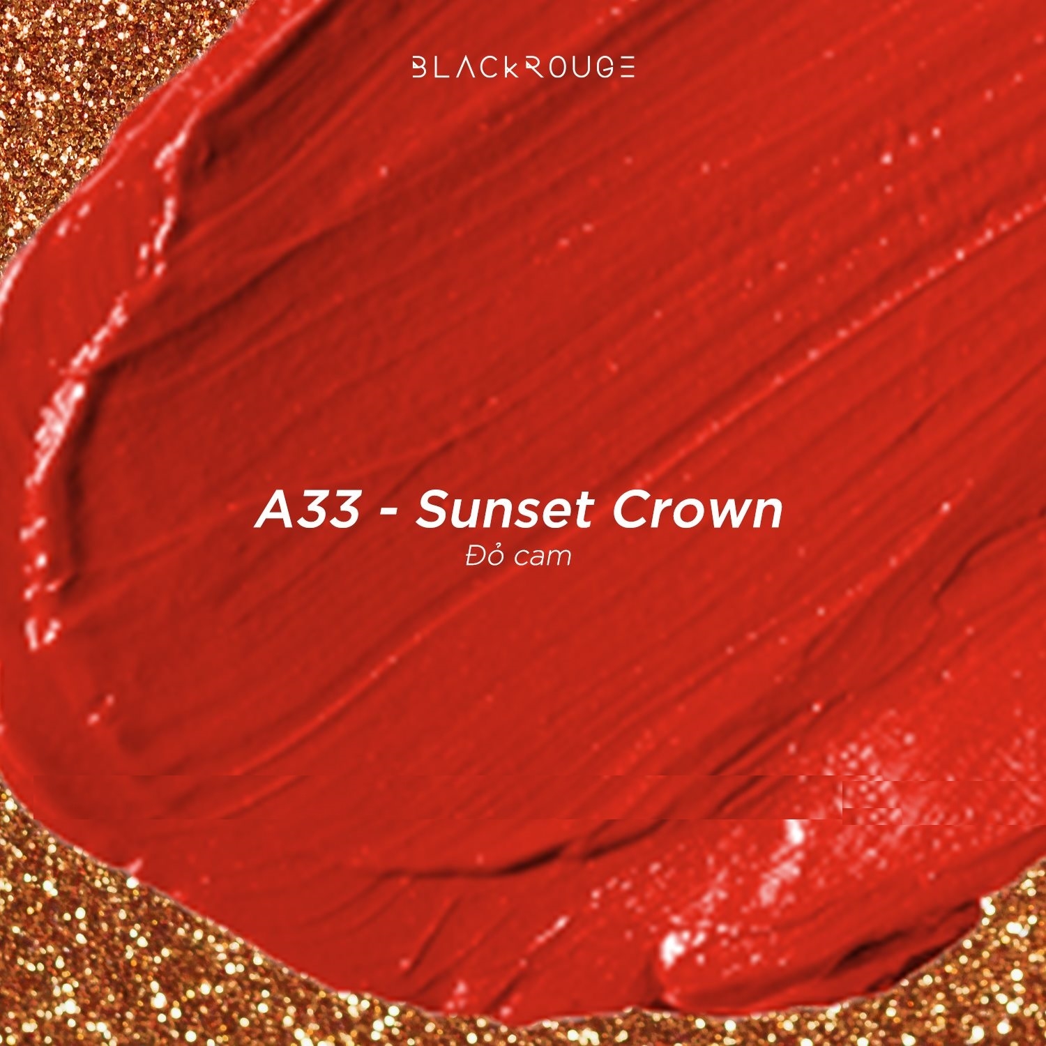 Son Black Rouge Ver 7 A33 – Đỏ Cam - Image 5