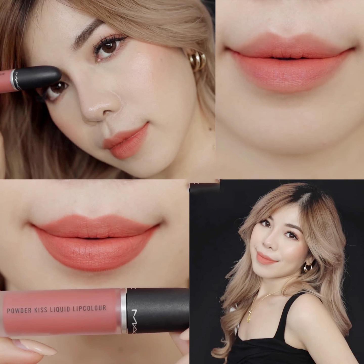 Son Kem Mac Powder Kiss Liquid Lipcolour Màu 989 Mull It Over - Cam Hồng Đất - Image 5