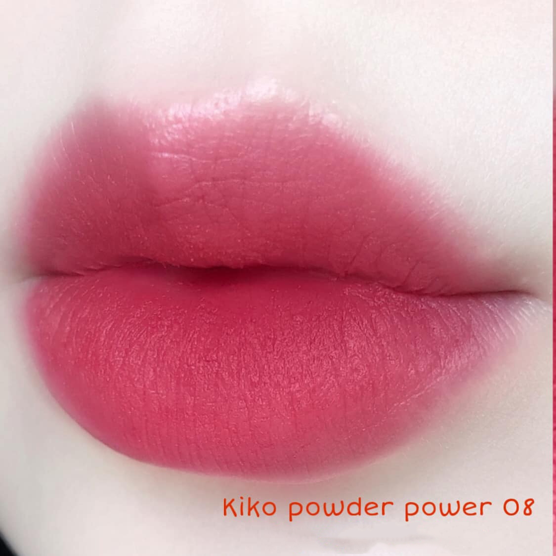 Son Kiko Powder Power Lipstick Cerise 08 (New) – Đỏ san hô - Image 2