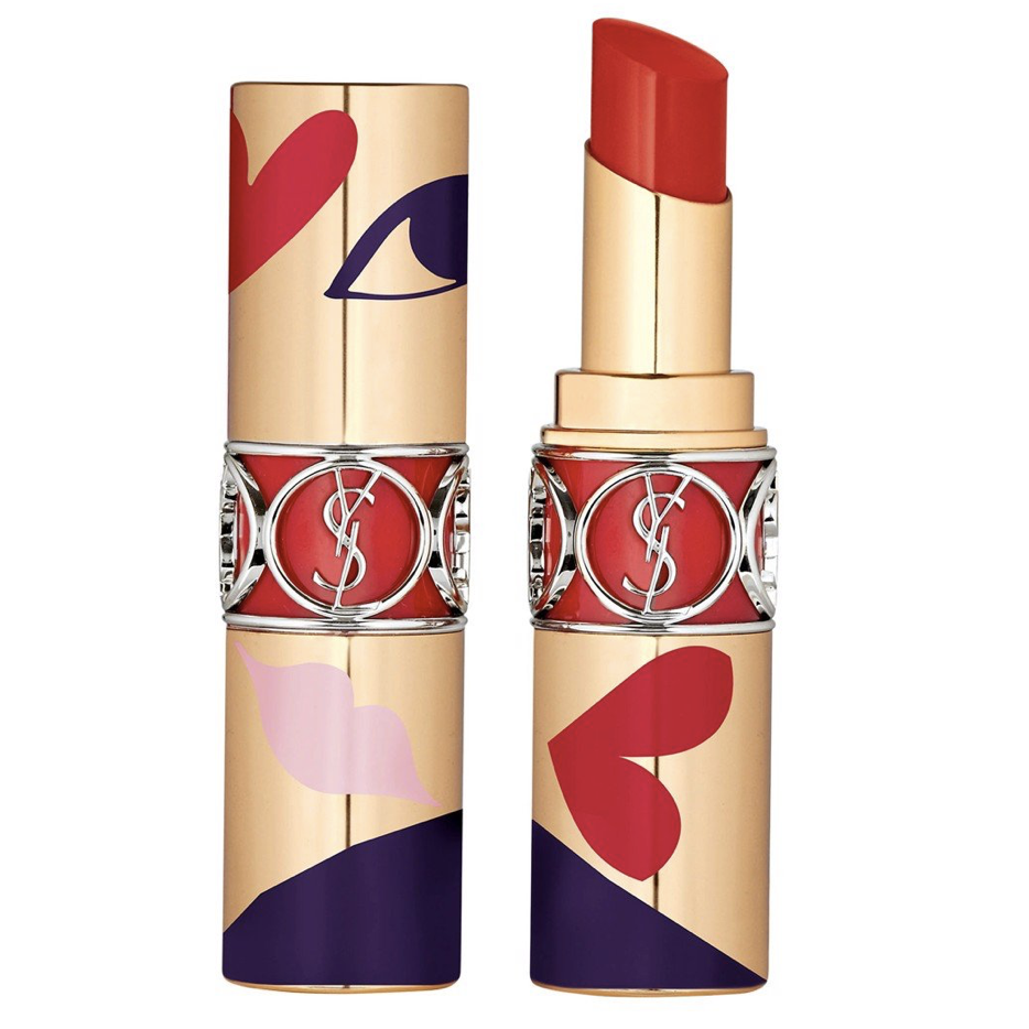 YSL Rouge volupte Shine Collector I LOVE YOU Take My Red Away 120 (Bản giới hạn) – Đỏ Gạch