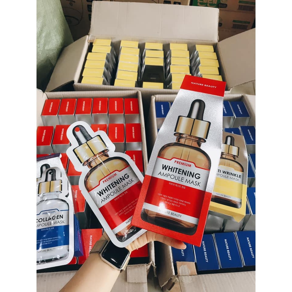 Mặt nạ dưỡng trắng da Nature Beauty Whitening Ampoule Mask - Image 2