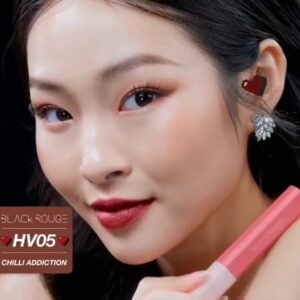 Son Black Rouge Half N Half Water Velvet Chilli Addiction HV05 – Đỏ đất - Image 4