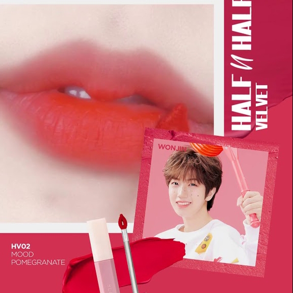 Son Black Rouge Half N Half Water Velvet Mood Pomegranate HV02 – Đỏ Hồng Lựu - Image 3