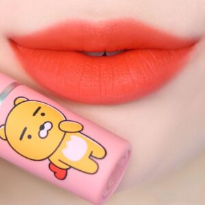 Son Mac Powder Kiss Kakao Friends Limited Edition – Times Infinity – Đỏ Cam - Image 4