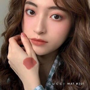 Son Gucci The Painted Veil Rouge Mat Lipstick 201 – Cam đất - Image 4