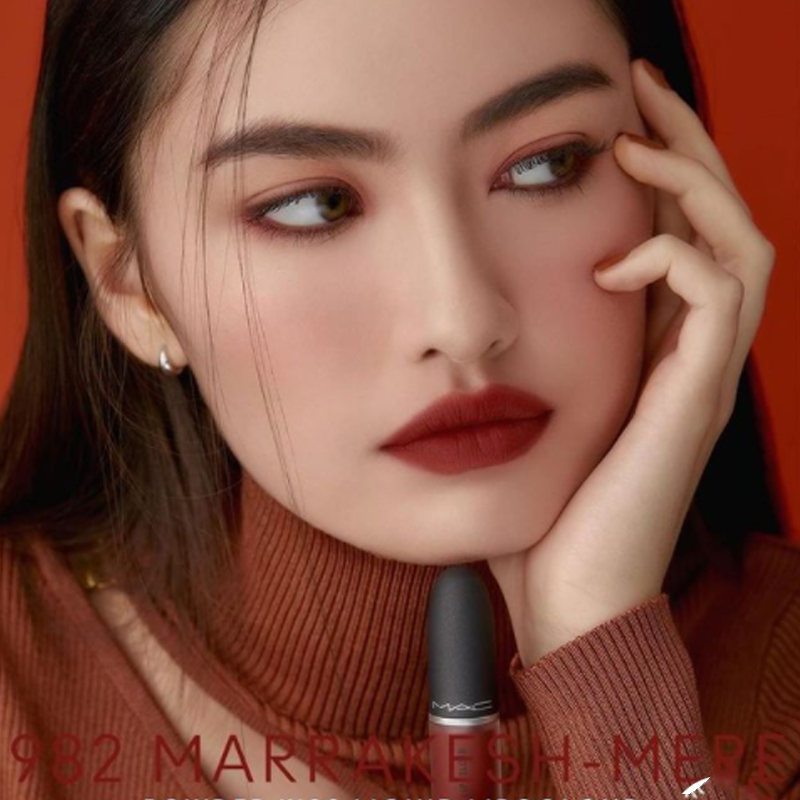 Son Mac Kem Powder Kiss 982 Marrakesh-Mere – Đỏ Đất - Image 4