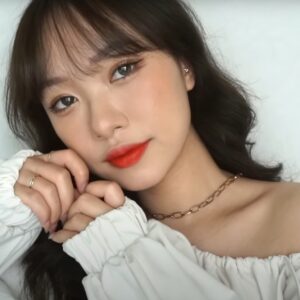 Son Black rouge Air Fit Velvet Tint Ver 8 màu A03 - Đỏ Cam - Image 4