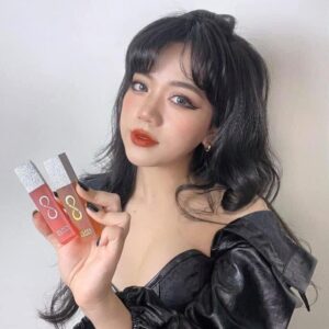 Son Black rouge Air Fit Velvet Tint Ver 8 màu A43 - Đỏ cam chili - Image 5