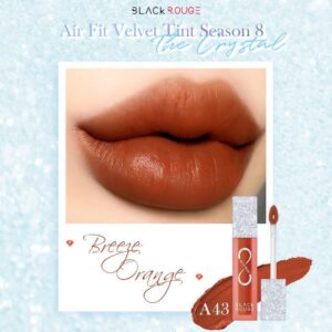 Son Black rouge Air Fit Velvet Tint Ver 8 màu A43 - Đỏ cam chili - Image 2