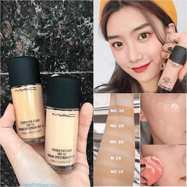 Kem Nền Kiềm Dầu MAC Studio Fix Fluid foundation SPF 15 (30ml) - Image 2