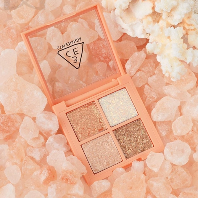 Bảng Phấn Mắt 4 ô 3CE Mini Multi Eye Color Palette - Glitter Bomb - Image 2