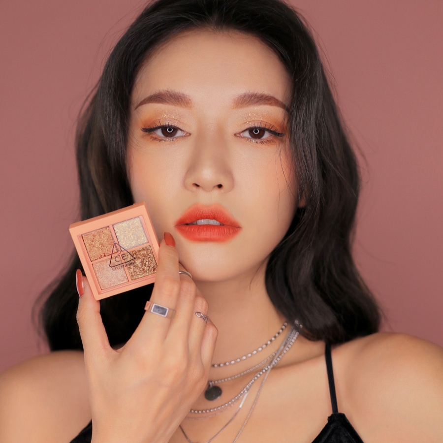Bảng Phấn Mắt 4 ô 3CE Mini Multi Eye Color Palette - Glitter Bomb - Image 6