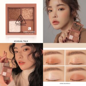 Bảng Phấn Mắt 4 Ô 3CE Mini Multi Eye Color Palette - Casual Talk - Image 5