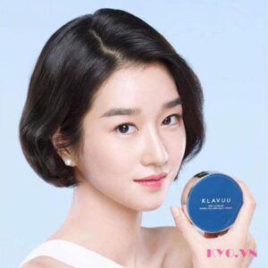 Phấn nước KLAVUU Blue Pearlsation High Coverage Marine Collagen Aqua Cushion (Màu Xanh) - Image 3