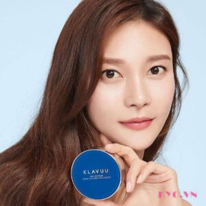 Phấn nước KLAVUU Blue Pearlsation High Coverage Marine Collagen Aqua Cushion (Màu Xanh) - Image 6