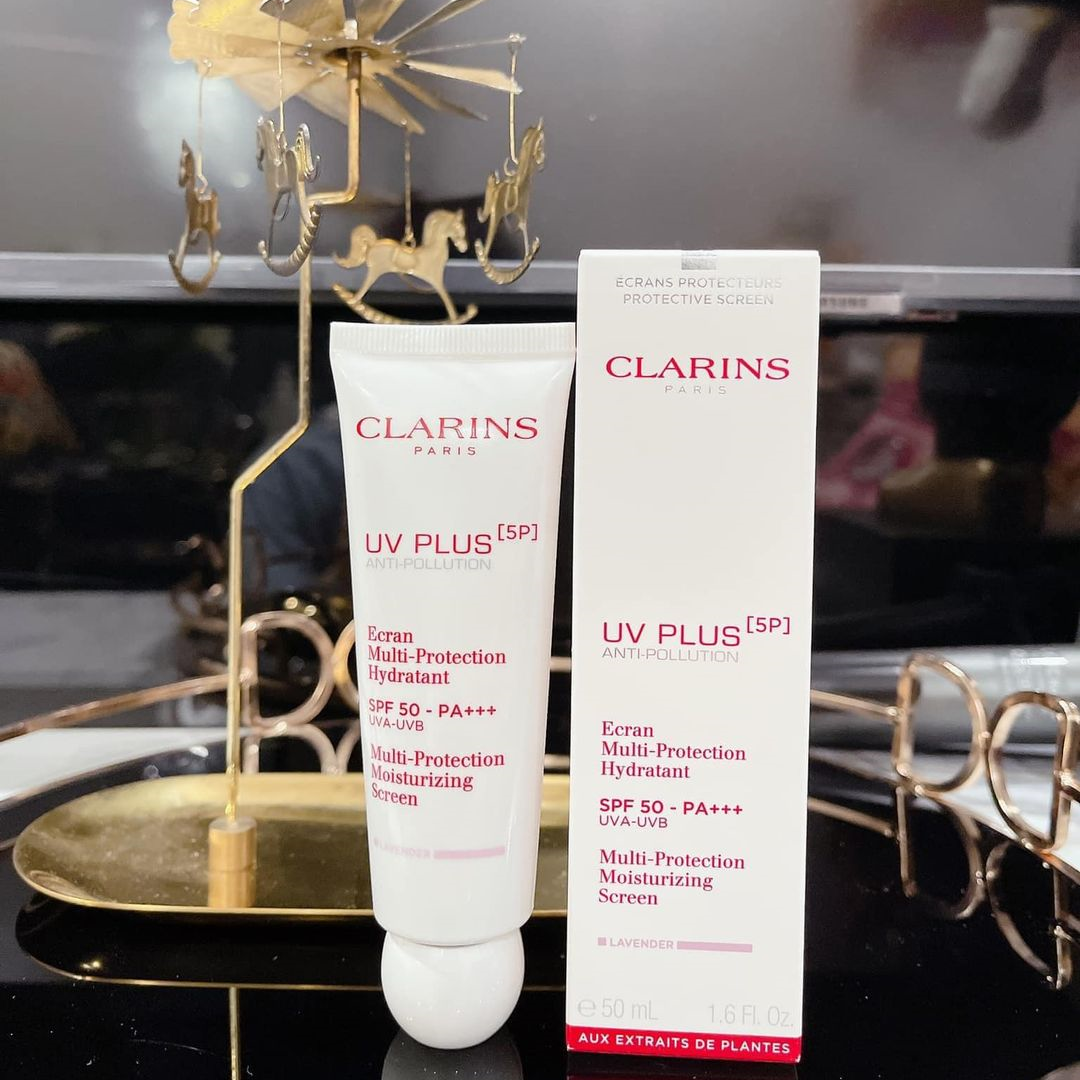 Kem Chống Nắng Clarins UV Plus 5P SPF 50 PA+++ Lavender 50ml - Bản Tím (New) - Image 2