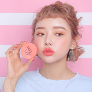Phấn Má Hồng Dạng Kem 3CE BLUSH CUSHION – CORAL- Màu Hồng San Hô - Image 4