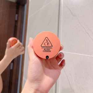 Phấn Má Hồng Dạng Kem 3CE BLUSH CUSHION – CORAL- Màu Hồng San Hô - Image 3