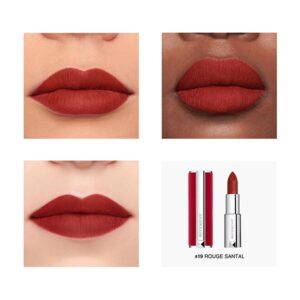Son Givenchy Le Rouge Deep Velvet Màu 19 Rouge Santal - Màu Đỏ Gạch - Image 4