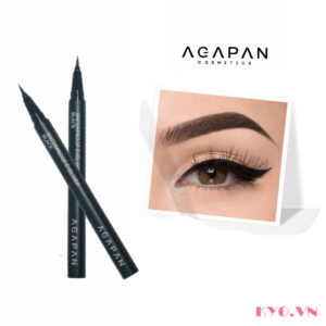 Kẻ Mắt Dạ Agapan Waterproof Eyeliner Black - Image 7