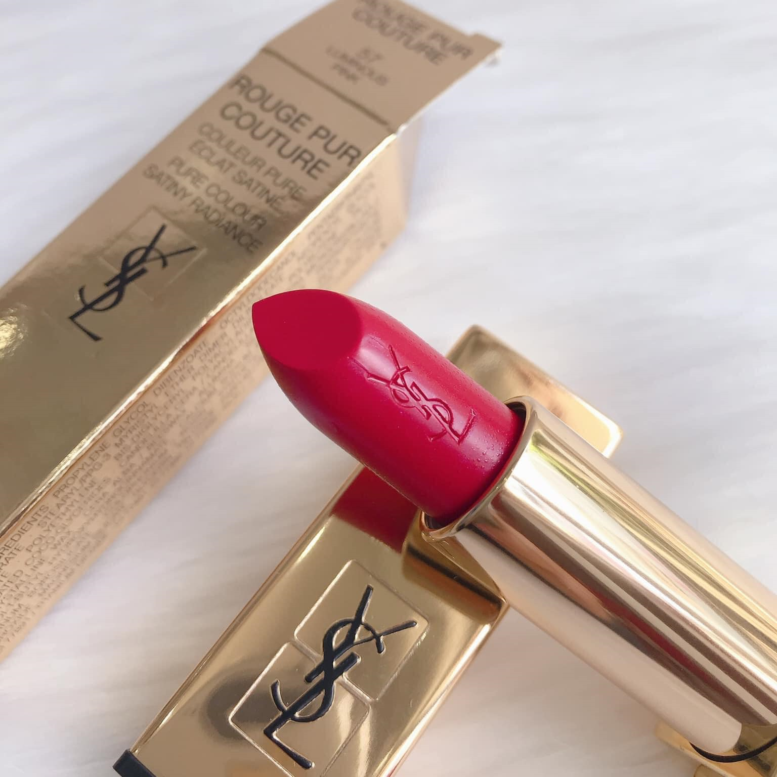 Son YSL Rouge Pur Couture 57 Luminous Pink - Màu Đỏ Hồng - Image 8