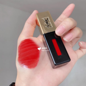 Son Kem YSL Rouge Pur Couture Glossy Stain Laque 54 Rouge Allegorie - Màu Đỏ Tươi - Image 3