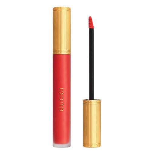 Son Kem Lì Gucci Rouge Liquid Matte 311 Lizzie Tiger - Màu Đỏ Cam