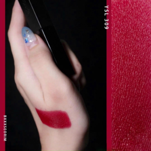 Son YSL The Slim Velvet Radical 308 Radical Chili- Màu Đỏ Đậm Chili - Image 9