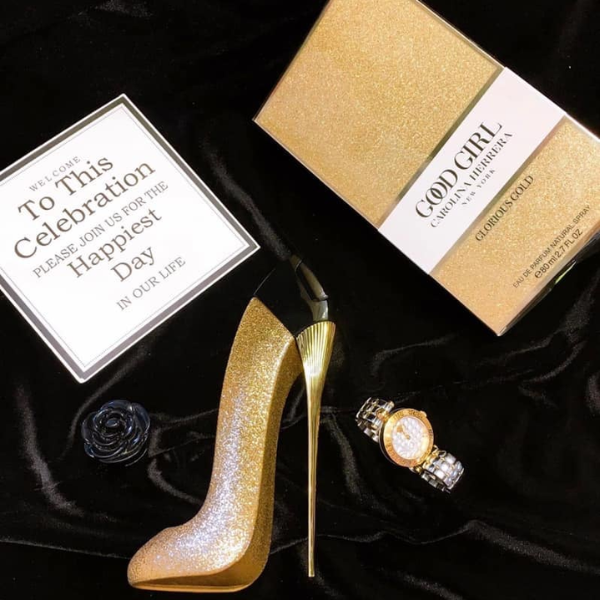 Nước Hoa Nữ Good Girl Glorious Gold Carolina Herrera EDP Good Girl Glorious Gold Carolina Herrera EDP là chai nước hoa nữ phiên bản mới trong bộ sưu tập những đôi giày cao gót kiêu kỳ của nhà Carolina Herrera dành cho phái nữ.
