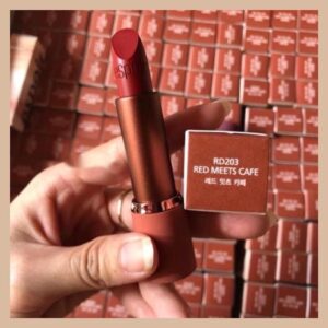 Son Espoir Lipstick No Wear Powder Matte RD203 Red Meets Cafe (Phiên Bản Giới Hạn) – Màu Đỏ Nâu Trầm - Image 11