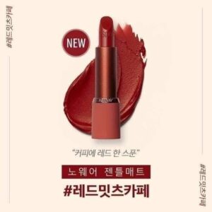 Son Espoir Lipstick No Wear Powder Matte RD203 Red Meets Cafe (Phiên Bản Giới Hạn) – Màu Đỏ Nâu Trầm - Image 8