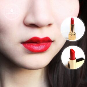 Son YSL Rouge Pur Couture Satin Radiance Lipstick 73 Rhythm Red - Màu Đỏ Tươi Ánh Cam - Image 7