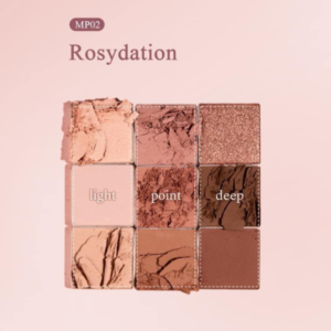 Bảng Phấn Mắt 9 Ô Black Rouge Colordation Mood Palette MP02 Rosydation - Tone Hồng Colordation Mood Palette được chia làm 3 hàng màu: Light (Màu sáng) - Point (Nổi bật, tạo điểm nhấn) - Deep (Màu trầm). Sự sắp xếp này cực phù hợp với những bạn chưa có quá nhiều kinh nghiệm trong việc makeup.